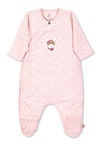 Sterntaler Baby Mädchen Strampler GOTS Einteiler Emmi Strampler - Strampler Baby, Babystrampler - aus getupftem Jersey mit Esel - rosa, 56