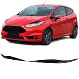 Scheinwerferblenden Böser Blick Schwarz Glanz für Ford Fiesta 12-17