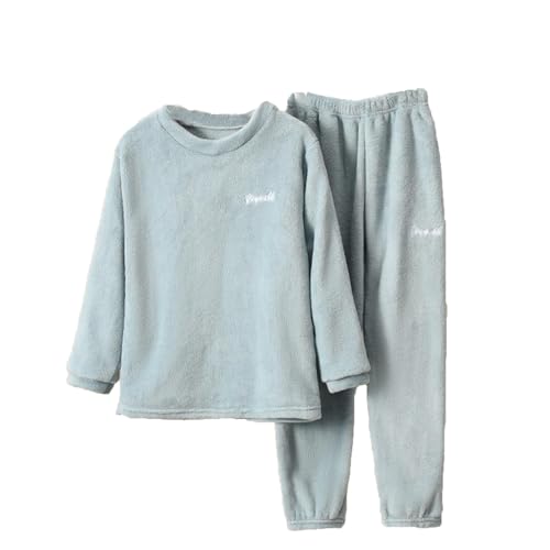 Flauschige Schlafanzug Kinder Jungen Mädchen Schlafanzüge Warme Fleece Pyjama Set Kleinkind Winter Langarm Hausanzug Nachtwäsche Pjs Mit Lange Oberteile Und Hosen Lose