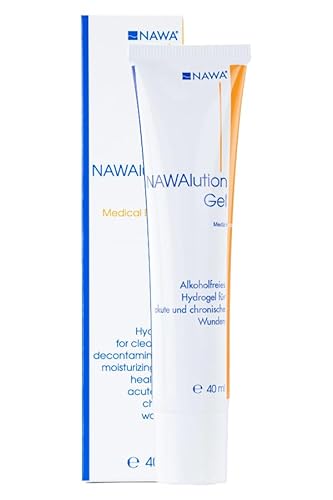 NAWAlution Gel - Hydrogel zur Reinigung, Dekontamination, Befeuchtung und Heilung von akuten und chronischen Wunden 40g