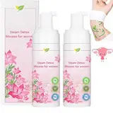 LEFUN Steam Detox Mousse für Frauen, Detox Reinigungsmousse, Entgiftungs- und Straffungsmousse, Detox Mousse für Frauen, LEFUN Detox Mousse, für Hormonhaushalt, geeignet für alle Körpertypen (2PCS)