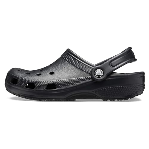 Crocs Classic Clogs – Unisex Clogs – Wasserfreundlich und schnell trocknend – Schwarz – Größe 43-44