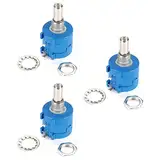 Hailege 3pcs 3590S-2-103L 10K Ohm 10-Turn Drehdraht gewickeltes Präzisionspotentiometer Poti