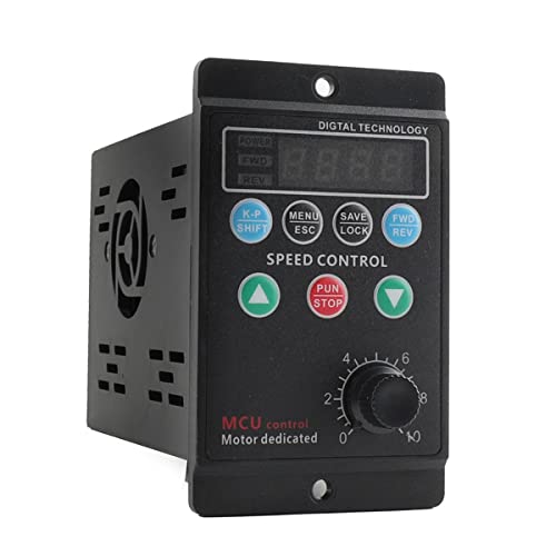 NICCOO Frequenzumrichter, 750W VFD Frequenzwandler Inverter Antrieb, Wechselrichter, Variable Frequency Driver Inverter, Einphasiger Eingang und dreiphasiger Ausgang, für 3 Phasen Drehstrommotoren