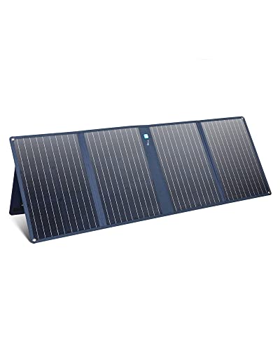 Anker 625 Solarpanel mit Verstellbarer Halterung, Kompakte 100W Solaranlage, Kompatibel mit Powerhouse 256Wh, 512Wh und 1229Wh (Nicht im Lieferumfang), Für Camping, Wandern, Stromausfälle, Blue