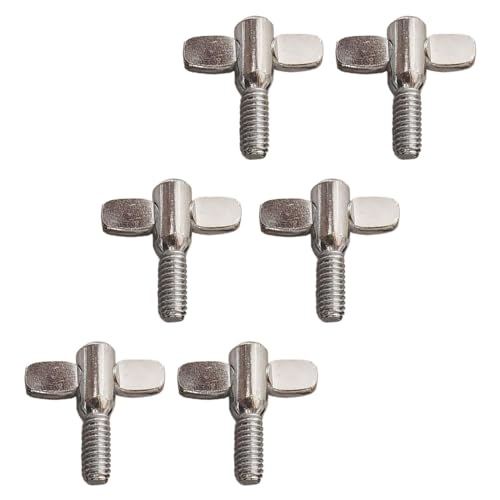 kowaku 6Pcs Trommeln Schrauben Zubehör Percussion Instrument für Crash Becken Ständer