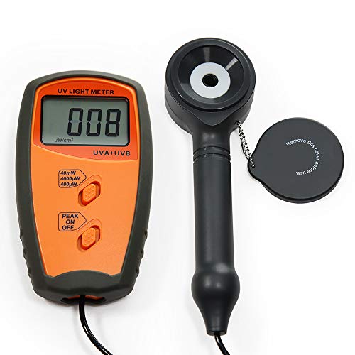 AMTAST UV340B UV Meter Messgerät UV Intensität Tester Digital UVA UVB Meter Photometer UV Detektor 290~390 nm