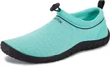 WHITIN Wasserschuhe Damen Aquaschuhe Badeschuhe Frauen Schwimmschuhe Surfschuhe Schnell Trocknend Strandschuhe Grün 40