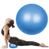 flintronic Gymnastikball Kleiner Pilates-Ball, 25cm Soft Yoga Ball, mit aufblasbarem Strohhalm, Anti-Burst-Übungsball für Yoga, Pilates, Balance, Physiotherapie, Stretching und Core-Fitness