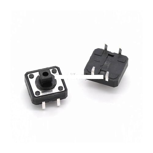 UJTVGCLX 20PCS Tactile Push Button Switch Momentary 12 * 12 * 7.3MM Switch Button DIP Square Head