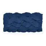 CABODYALS 9.14 m 1.57(1) cm Marineblaues RIC Rac Besatzband Zackenband Gewelltes Nähen Biegefransen Gebogene Spitze Gewellter Randbesatz Zum Nähen Herstellen von Geschenkverpackungen Hochzeits Und We