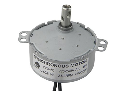 Synchronmotor TYC-50 AC 220V 2.5-3RPM CW/CCW Getriebemotor Langsam laufender Elektromotor