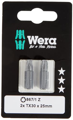 Wera 867/1 Z Torx Bits SB TX30, TX 30 x 25 mm , Wera 05073316001