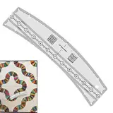 Quilt Ruler, Acrylic Fabric Cutting Guide, Clear Precision Template, Durable Wave Stencil, 1-Pack, Ideal for Embroidery, Dressmaking, Sewing, Crafts Men Women More