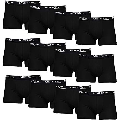 MERISH Boxershorts Men Herren 12er Pack Unterwäsche Unterhosen Männer Retroshorts 218b XL