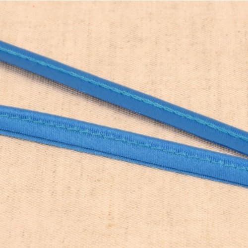 Paspelband Satin, uni, 10 mm | ab 2 m | Meterware (stahlblau)