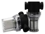 Saugschlauchfilter, Ansaugfilter, 1 Stück Inline-Sieb, Wasserpumpenfilter, Bewässerungs-High-Flow-Pipeline-Filter, Gartenanschlüsse(0.5 Inch 20 Mesh in)