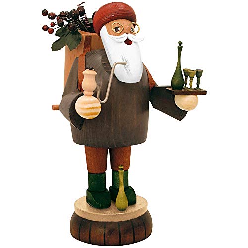 KWO Olbernhau Räuchermann Weinhändler, 19 cm, Mehrfarbig