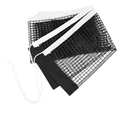 Tomedeks Ersatz-Netz für Tischtennisplatten, Polyesterfaser Tischtennis Ersatznetz, tragbares Ping Pong Netz für Outdoor & Indoor, Schwarz,tischtennisnetz für jeden Tisch(Norm)