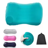 YOUXIU Aufblasbares Kissen, Camping Kissen, Reisekissen Handpresse Aufblasbar – Praktisches Kopfkissen zum Camping, Outdoor, Backpacking, für Auto, Flugzeug, Strand – Ideal Für Urlaub, Reise