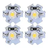 LED-Chip LED-Chip Aluminium 25 Stück 0,5 W 5 V Hochleistungs-LED-Lampen-Korn-Lichtquelle-Chip mit Aluminiumplatte (Natürliches Licht)