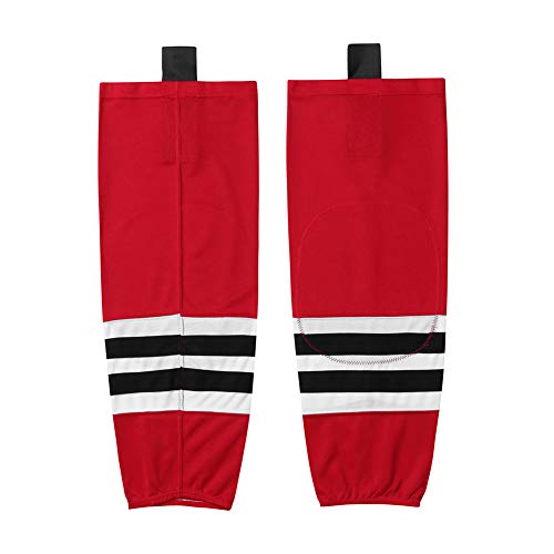 EALER HS100 Series Eishockey-Socken für Kinder und Jugendliche bis Erwachsene, Xw003#red, 28-30