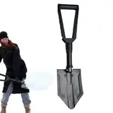 DYOG Breite Schaufel für Schnee, Faltbare Schneeschaufel,Klappschaufel mit robustem Eisenkopf | Gartenhandwerkzeuge zur Schneeräumung für Einfahrt, Hof, Spielplatz, Garten, Balkon