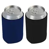 2 Stück 330ml Can Dosenkühler, Bierflaschenkühler, Bierdosenkühler Dosenhüllen für Bierdosen und andere Getränkedosen (Marineblau, Schwarz)