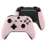 eXtremeRate Front Gehäuse & Griffe Hülle für Xbox One X/S Controller, Vorderseite Hülle & Grips Case Faceplate Ersatzteile für Xbox One S/X Controller Modell 1708-Pink