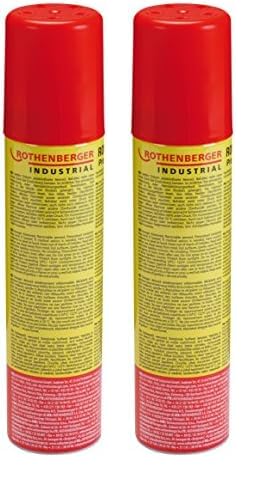 ROTHENBERGER Industrial Universalgas Brenn - Gas - Kartusche, Hoher Reinheitsgrad, für Feuerzeuge oder Gasbrenner zum wieder befüllen inkl. 5 Adapter, 100 ml, 35840 (Packung mit 2)