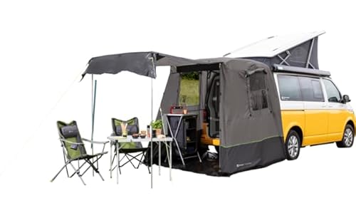 BERGER Tonale Rear Bus Heckzelt | Wohnmobil Vorzelt für zusätzlichen Wohnraum | Camping Busvorzelt Autozelt mit Stehhöhe SUV Van | Rahmenlose Konstruktion UV-Schutz 50+