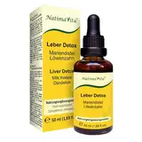 Leber Detox Mariendistel und Löwenzahn - 50 ml - entgiftend und woltuhend auf Leber, Galle, Verdauungssystem - 100% natürlich - NatimaVita