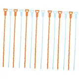 jojofuny 14St Baggerhaken regenrinnenreiniger abfluss rohrreiniger Abflussreinigungswerkzeug hairremover hair remover Abflussrohrreiniger sink bagger Kanalbaggergerät Plastik Blue