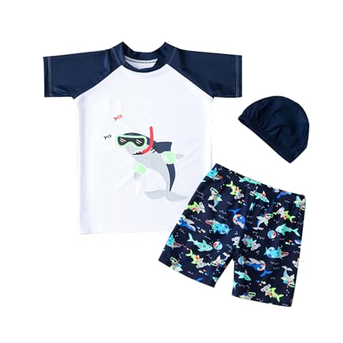 YAGATA Uv Schutzkleidung Baby Uv Anzug Baby Uv Shirts Baby Strand Badehose Uv Schutzkleidung Baby Weiß 2-3 Jahre M