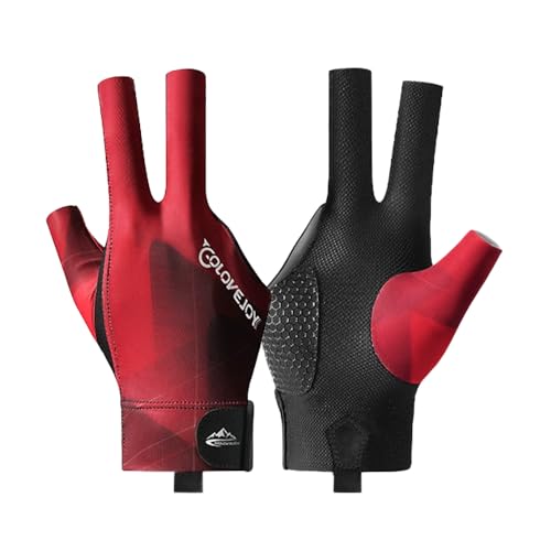 Wnddle Billard Handschuh, Snooker Handschuhe, Billiard Pool Cue Gloves, rutschfeste Poolhandschuhe, Billardhandschuhe Rechte Brückenhand, Geeignet für Frauen Männer