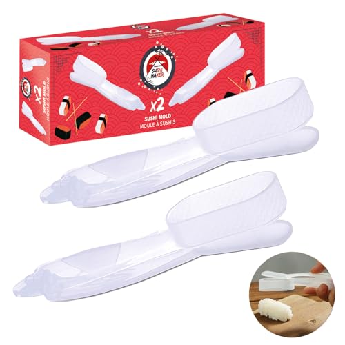 Takonashi® Sushi Maker - 2 Sushi-Formen für Perfekte Sushis - Einfache & Schnelle Zubereitung - Innovatives Japanisches Küchenzubehör - Spülmaschinenfest - Kuche - OriginalCorner®
