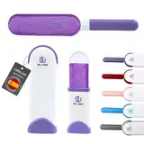 SILVERSTORE® 2 Haarbürsten für Haustiere zu Hause und auf Reisen, Haarentferner für Haustiere, Haarbürste, Fusselrasierer, Kleidung usw. (lila)