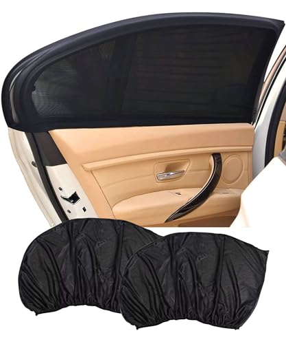 Flaconi 2-Stück Sonnenschutz Auto,Auto Sonnenschutz Baby,Sonnenschutz für Auto,Autofenster Sonnenschutz,Auto Sonnenschutz Seitenscheibe,Reduziert Wärme und UV-Strahlung,für 95% der Autos,Golf,SUV