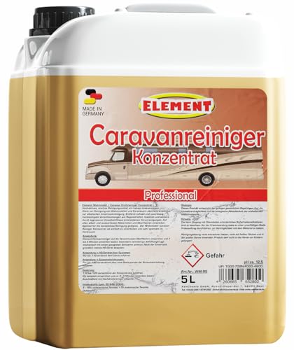 Caravanreiniger | Konzentrat | Wohnwagenreiniger | Wohnmobilreiniger | 5 Liter | Wohnmobil Reiniger | Planen Reiniger | Bootsreiniger | Busreiniger | löst stärkste Verschmutzungen problemlos