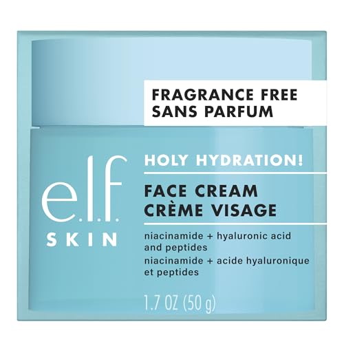 e.l.f. SKIN Holy Hydration! Face Cream, Fragrance-Free, Feuchtigkeitscreme Für Nährende & Aufpolsternde Haut, Vegan & Tierversuchsfrei, 50 g