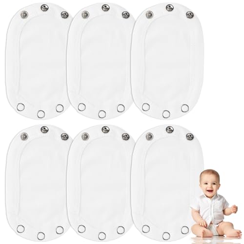 LYJOW6 Stücke Bodyverlängerung für Babybodys Body Verlängerung Druckknopf Baby Baby Body Extender Extender Baby Super Utility Windel Universal Verlängerungen für Babybodys