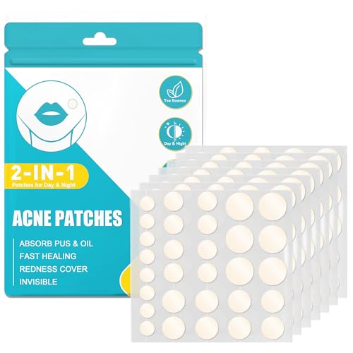 300 StückPickel Patch Pimple Patches Natürliche Hydrokolloid Pickel Pflaster Mit Teebaumöl Und Salicylsäure Acne Patch Tag Und Nacht 2-In-1 Unsichtbare Anti Pickel Patches