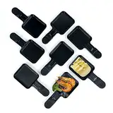 Hengbo Raclette Pfännchen Mini Antihaftbeschichtet Pfännchen Für Raclette 8 Personnes Raclette Käse Eiern Service 18x8.5x1.5cm 8 Stück