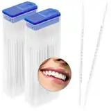 COM-FOUR® 120x Zahnzwischenraumbürste, Interdentalbürsten im Spender, Zahnpflege auf Reisen und unterwegs, Zahnreinigungsbürste mit Zahnstocher (120 Stück - im Spender)