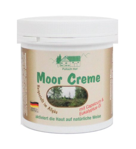 Moor Creme 250ml klassisches Moor-Gesundheitsprodukt zur besonderen Pflege von Rücken, Nacken und empfindlicher Haut, mit Capsium & Eukalyptus-Öl