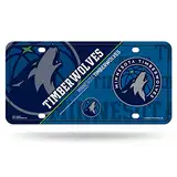 Rico Industries NBA Minnesota Timberwolves Split Metal Auto Tag 21,6 x 27,9 cm – ideal für LKW/Auto/SUV