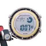 Motorrad-Elektrouhr, Uhr mit leuchtendem Zifferblatt zum Aufkleben auf dem Motorrad, Motorrad-Elektrouhr. Motorrad-wasserdichte Uhr leuchtendes Zifferblatt zum Aufkleben Motorrad-Montageuhr Digitalanz