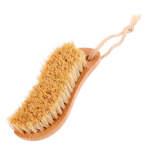 Healifty Holz-Reinigungsbürste für Kleidung, Borsten, Waschbürste, Fleckenbürste, Mehrzweck-Haushalts-Scheuerbürste für Kleidung, Unterwäsche, Schuhe, weiches Reinigungswerkzeug