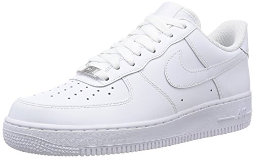 Nike Herren AIR Force 1 '07 Sneaker, Weiß, 46 EU