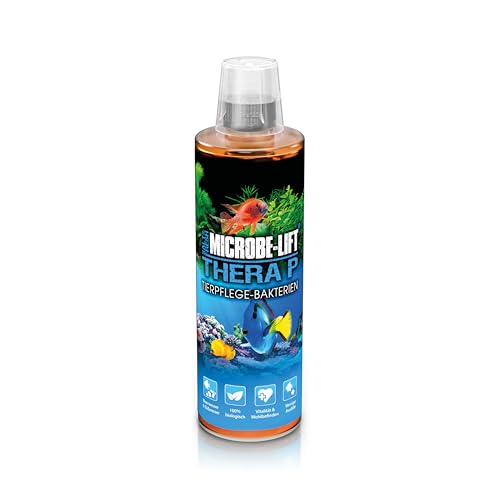 MICROBE-LIFT TheraP - 473 ml - 100% biologische Tierpflege Bakterien, fördert Wachstum & Vitalität von Fischen in Meer- & Süßwasseraquarien, verringert Krankheitsfälle